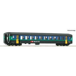 Roco 74566 Schnellzugwagen EW II 2. Klasse, SBB, Ep. V-VI  Spur H0