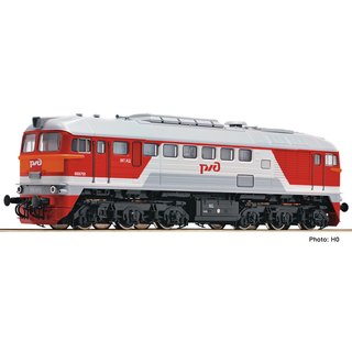 Fleischmann 725290 Diesellok M62, RZD, rot/grau, Ep. VI, DCC-Snd  Spur N