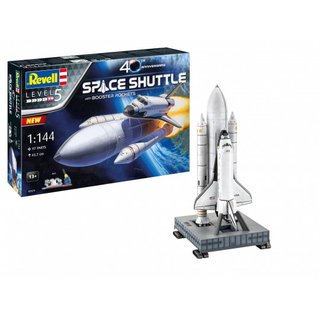 Revell 05674 Geschenkset Space Shuttle& Booster Rockets, 40th.  Mastab 1:144