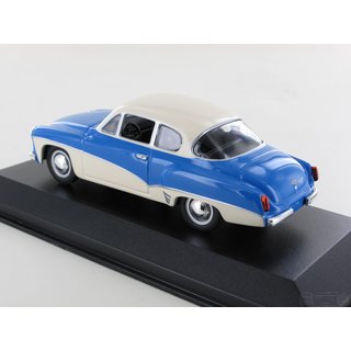 Maxichamps MAX15920 Wartburg 311 Coupe 1958, blau/wei  Mastab 1:43