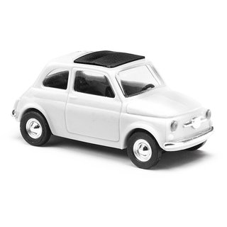 Busch 60208 Bausatz: Fiat 500, 1965, wei  Mastab 1:87