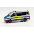 Herpa 096195 MAN TGE Bus FD, Polizei Wiesbaden...