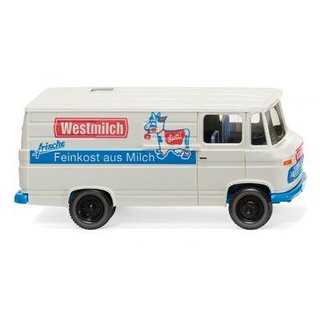 Wiking 027058 MB L 406 Kastenwagen, Westmilch  Mastab 1:87