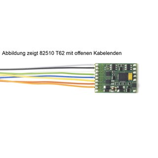 Kuehn/TT-KS 82520 Decoder T62-P, 6 Funkt.-Ausgang, RailCom, SUSI, 8pol Stecker/NEM652, DCC