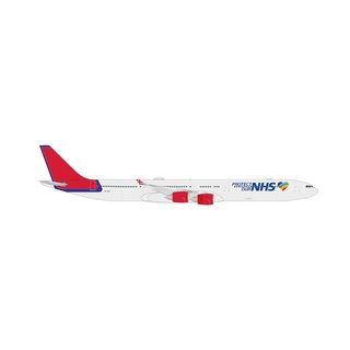 Herpa 535496 Airbus A340-600 Maleth Aero, Protect Our NHS  Mastab 1:500