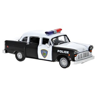 *Brekina 58942 Checker Cab,  Saugus Squad Car, Police Car, 1974 Mastab: 1:87