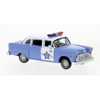 Brekina 58939 Checker Cab, Police Car, III Police dep. Chicago, 1974 Mastab: 1:87