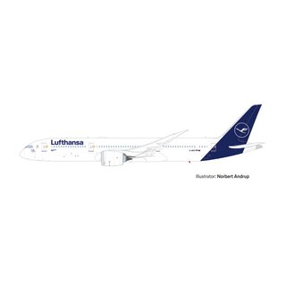Herpa 613453 Boeing B787-9 Dreamliner, Lufthansa  Mastab 1:200