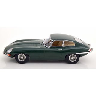 KK Scale KKDC180433 Jaguar E-Type Coupe, Series 1 RHD, 1961, british racing green with creme interieur   Mastab 1:18