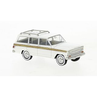 Brekina 19870 Jeep Wagoneer B, Wooden Strip, 1968  Mastab: 1:87