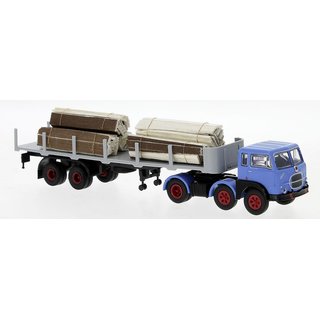 Brekina 58509 Fiat 690 T Rungen-Sattelzug, mit Holzladung Mastab: 1:87