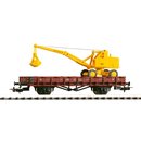 Piko 54128 Spur H0 Rungenwagen R61 mit Bagger DR Ep. III