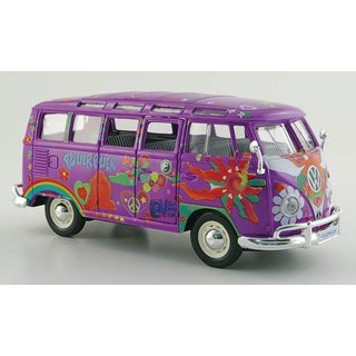 SPEIDEL MAI32301P  VW T1 Samba Bus, lila/Dekor, Hippie Line  Mastab 1:24