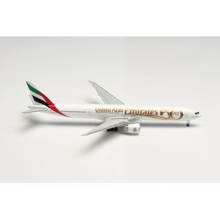 Herpa 536219 Boeing B777-300ER Emirates, UAE 50th Annyvers.  Mastab 1:500
