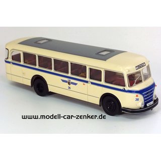 Zenker 03-301 IFA H 6 B Reko-Heck Omnibus, LVB Leipzig Wagen 36  Mastab 1:87