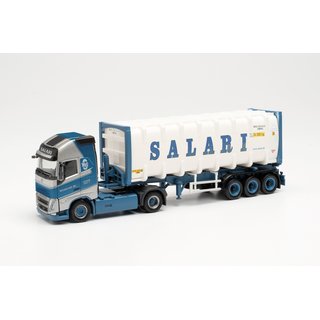 Herpa 314718 Volvo FH Gl. 2020 30 ft. Bulkcontainer-Sattelzug, Salan (NL) Mastab 1:87