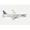 Herpa 536325 Embraer E195 LOT Polish Airlines  Mastab 1:500