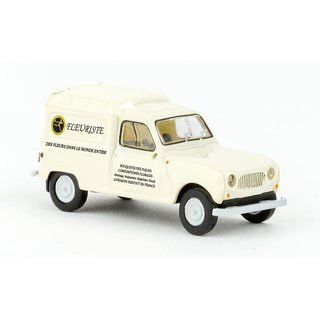 Brekina 14759 Renault R4 Fourgonnette, 1961, Fleuriste (F)  Mastab: 1:87