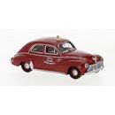 Brekina 92983 Peugeot 203, mit Gelblicht, rot, 1948...