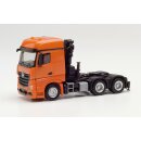 *Herpa 313315-002 MB Arocs Zugmaschine mit Kran, orange...