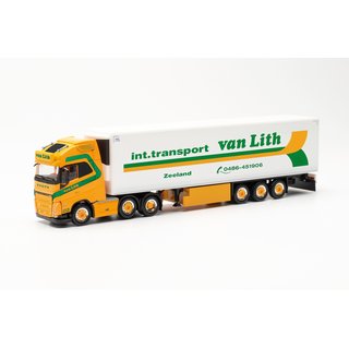 Herpa 315456 Volvo FH Gl. XL 2020 6x2 Khlkoffer-Sattelzug, Van Lith (NL)  Mastab 1:87