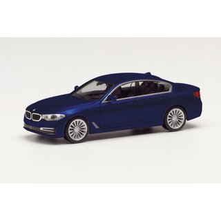 *Herpa 430692-004 BMW 5er Limousine, tansanitblau metallic  Mastab 1:87