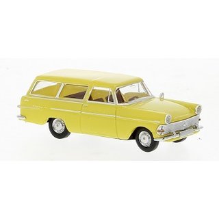 Brekina 20136 Opel P2 Caravan, gelb, 1960, Mastab: 1:87