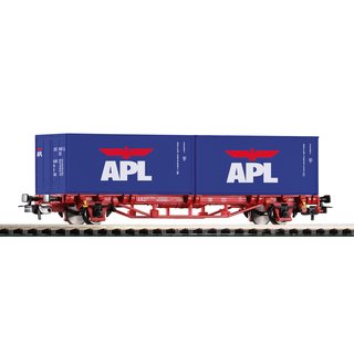 Piko 57759 Spur H0 Containertragwagen Lgs579 &bdquo;APL&rdquo; DB AG Ep. VI