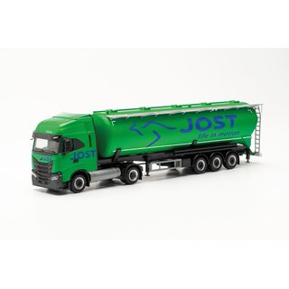 Herpa 315609 Iveco S-Way LNG Silo-Sattelzug, Jost Group (LUX)  Mastab 1:87