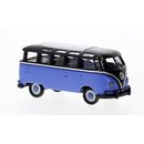 Brekina 31848 VW T1b Samba, schwarz, blau, 1960 Mastab:...