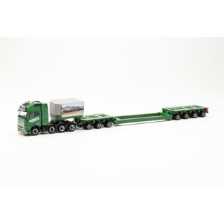 Herpa 316354 Volvo FH 16 Gl. XL 2020 6x4 Con Semirimorchio Low-boy Torben Rafn - Scala 1:87