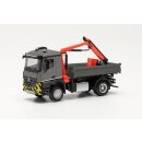 Herpa 315906 MB Arocs M Dreiseitenkipper mit Kran,...