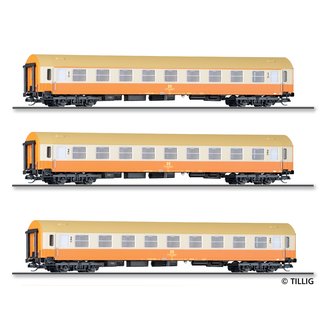 Tillig 01804 Personenwagen-Set, Stdteexpress, DR, Ep.IV  Spur TT