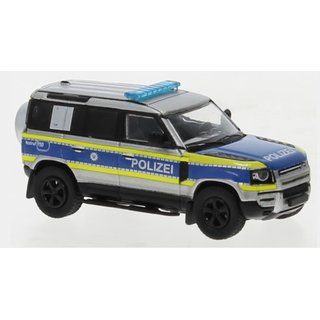 Brekina PCX870619 Land Rover Defender 110, Polizei Hessen 2020 Mastab: 1:87