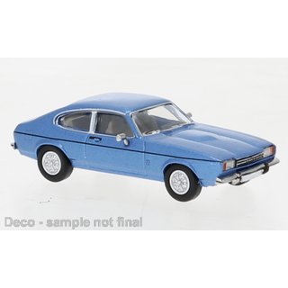 Brekina PCX870646 Ford Capri MK II, metallic blau, 1974 Mastab: 1:87