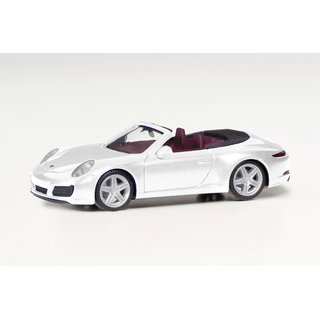 Herpa 038843-002 Porsche 911 Carrera 2 Cabrio, carrarawei metallic  Mastab 1:87