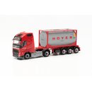 Herpa 316316 Volvo FH Gl. 20ft Tankcontainer-Sattelzug,...