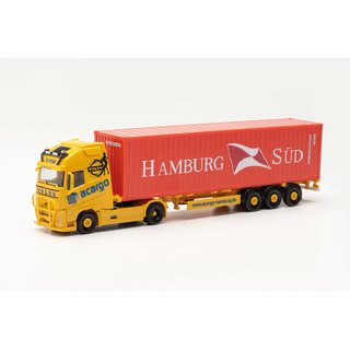Herpa 316347 Volvo FH Gl. XL 2020 Container-Sattelzug, Acargo/Hamburg Sd  Mastab 1:87