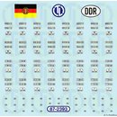 TL Decals 2393  DDR Kfz.-Kennzeichen bis 1976  Mastab 1:87