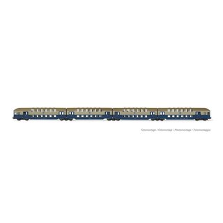 Rivarossi HR4371 Doppelstockzug 4-teilig, blau-beige, DR, Ep.IV  Spur H0