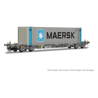 Hornby HN9739 4-achs. Containerwagen Reihe Sffgmss &bdquo;IFA&rdquo; der ERMEWA, Ep.VI  Spur TT