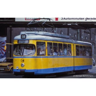 Hornby HN2603D Tram GT 6 gelb/blau Essen, Ep. IV/V, DCC  Spur N