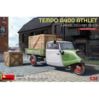MiniArt 550038032 Mastab: 1:35 Tempo A400 Athlet 3-Rad Transporter