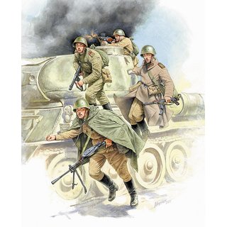 Zvezda 923544 1/35 sowjetische Panzer Infanterie WWII