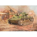 Zvezda 926162 1/100 Panzer III Flammenwerfe-Panzer, Snap Kit