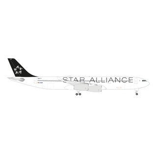 Herpa 536851 Airbus A340-300 Lufthansa Star Alliance  Mastab 1:500