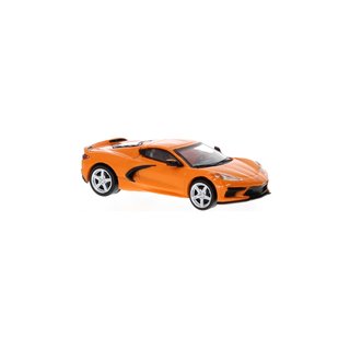 Brekina PCX870675 Chevrolet Corvette C8, orange, 2020 Mastab: 1:87