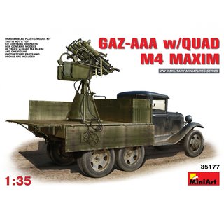 MiniArt 550035177 Mastab: 1:35 GAZ-AAA m. Vierling M4 Maxim (1)