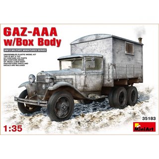MiniArt 550035183 Mastab: 1:35 GAZ-AAA mit Kofferaufbau  WW II