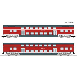 Roco 6280009 2-tlg. Set 2: Doppelstockwagen, DB AG, Ep.VI  Spur TT